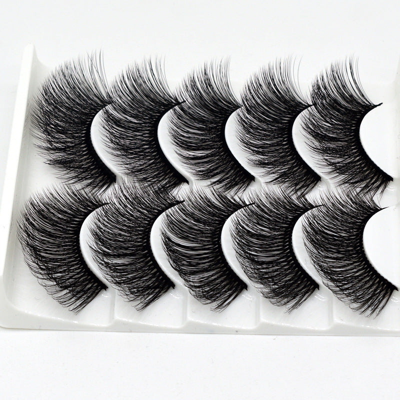 Hand-made thick natural eyelashes