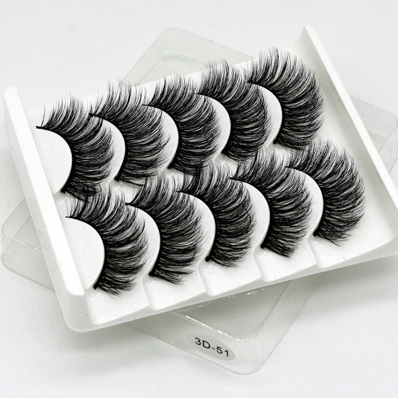 Hand-made thick natural eyelashes