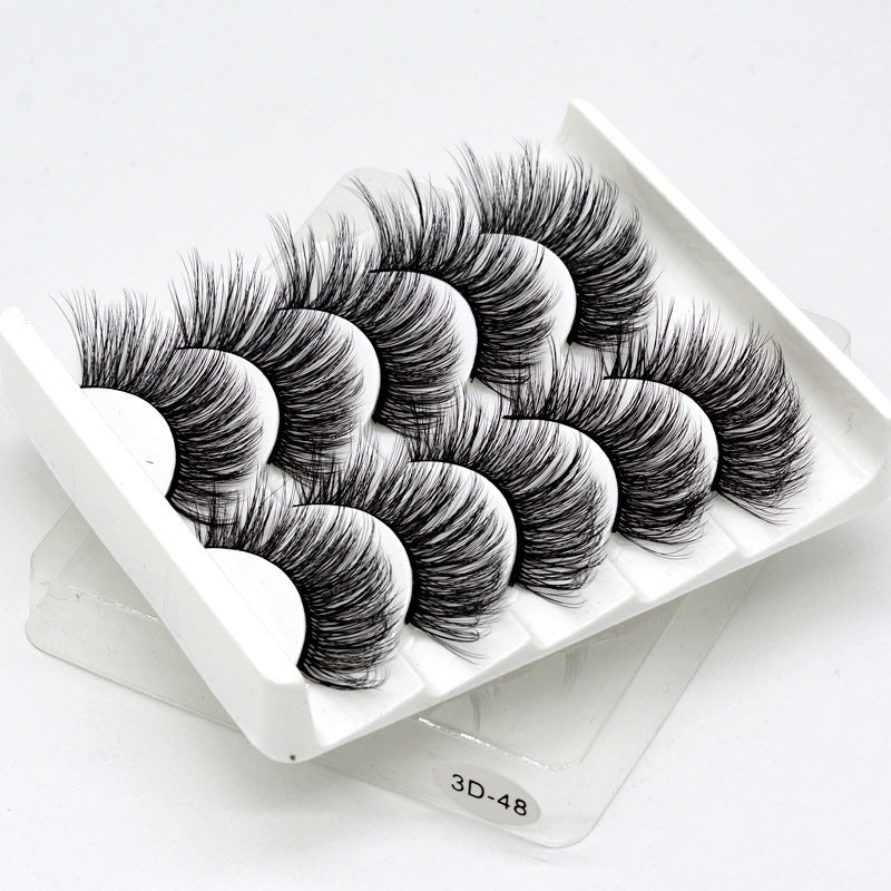 Hand-made thick natural eyelashes